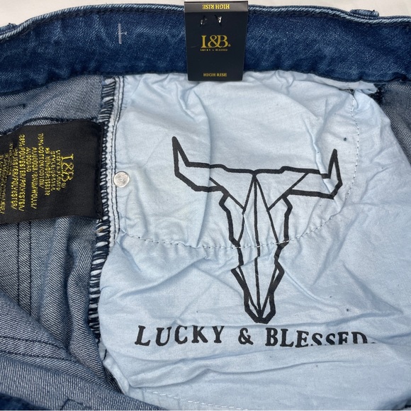 L & B Lucky & Blessed Western Beaded Jeans - Picture 5 of 16